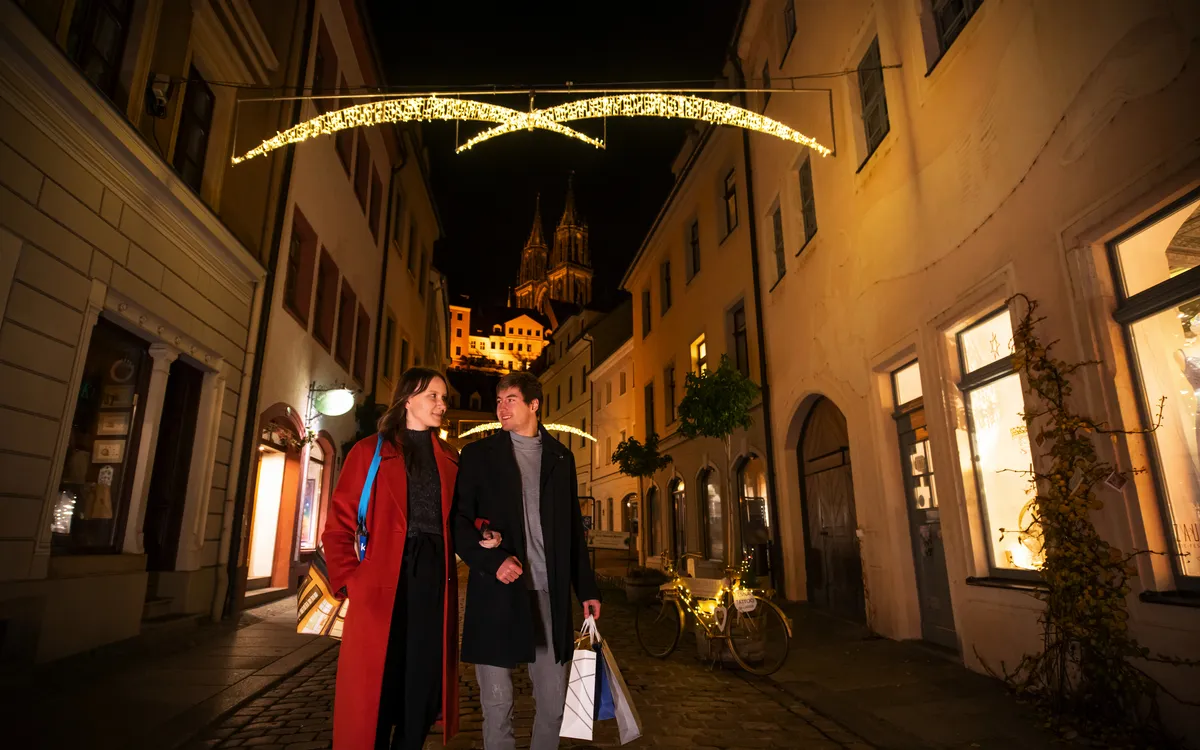 Bummel durch die stimmungsvoll geschmückte Meißner Altstadt