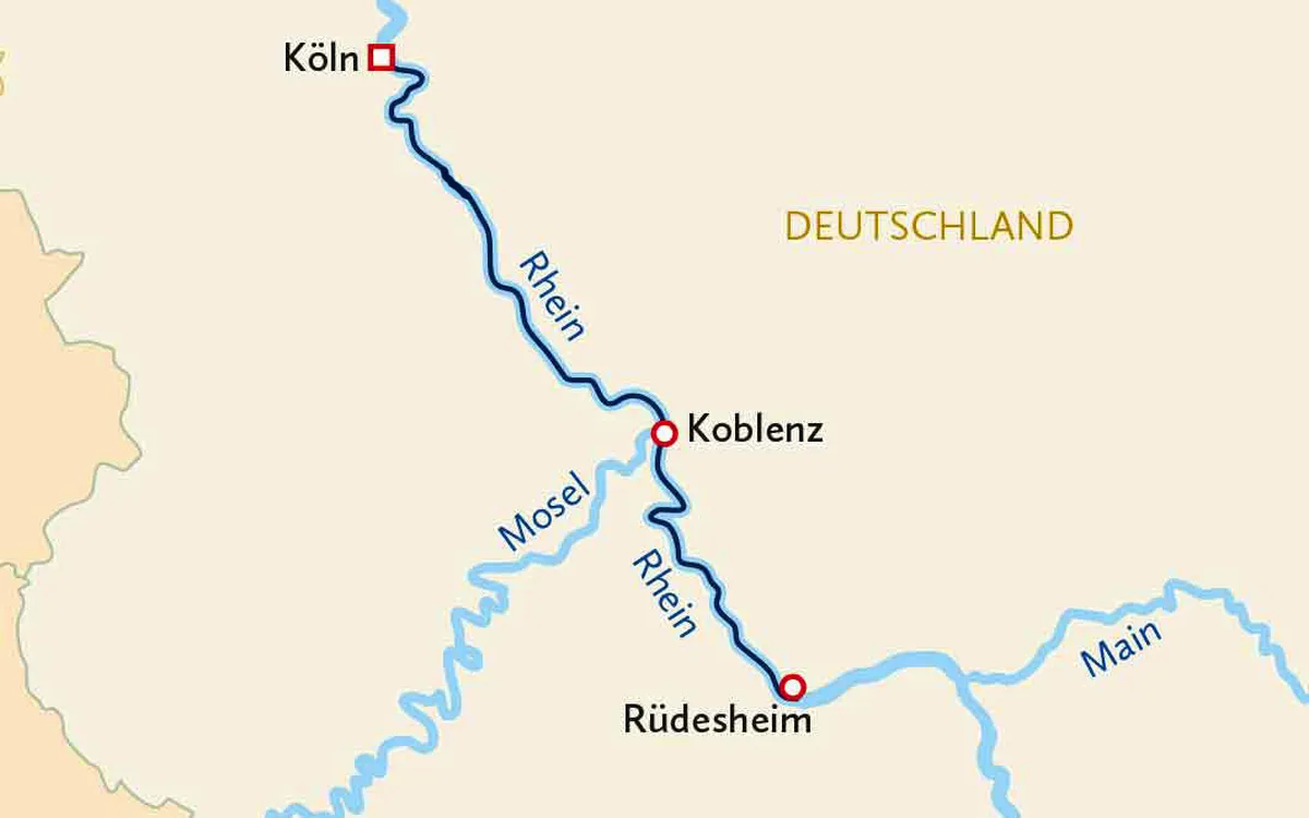 Karte: Adventszauber am Rhein mit MS COMPASS OPERA