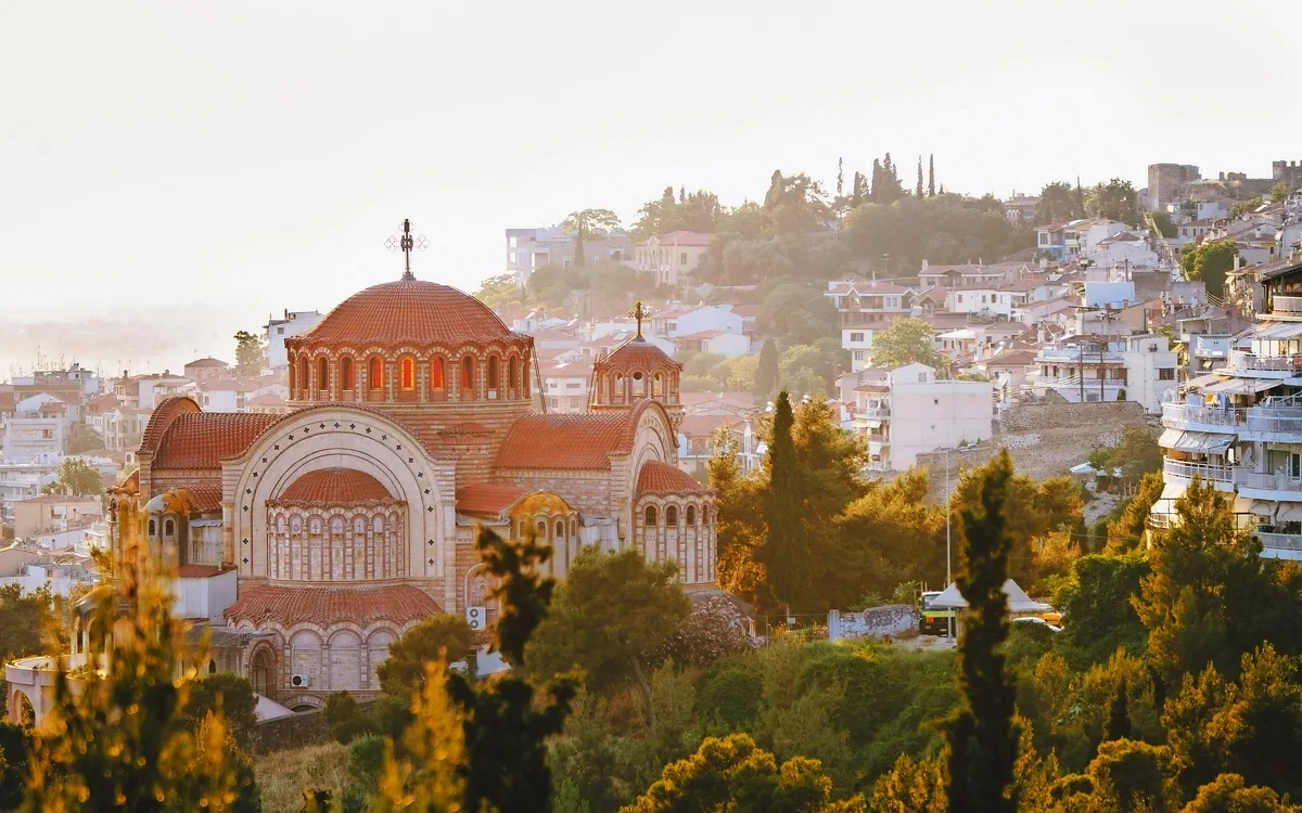 Kirche St. Paul und Thessaloniki Stadt