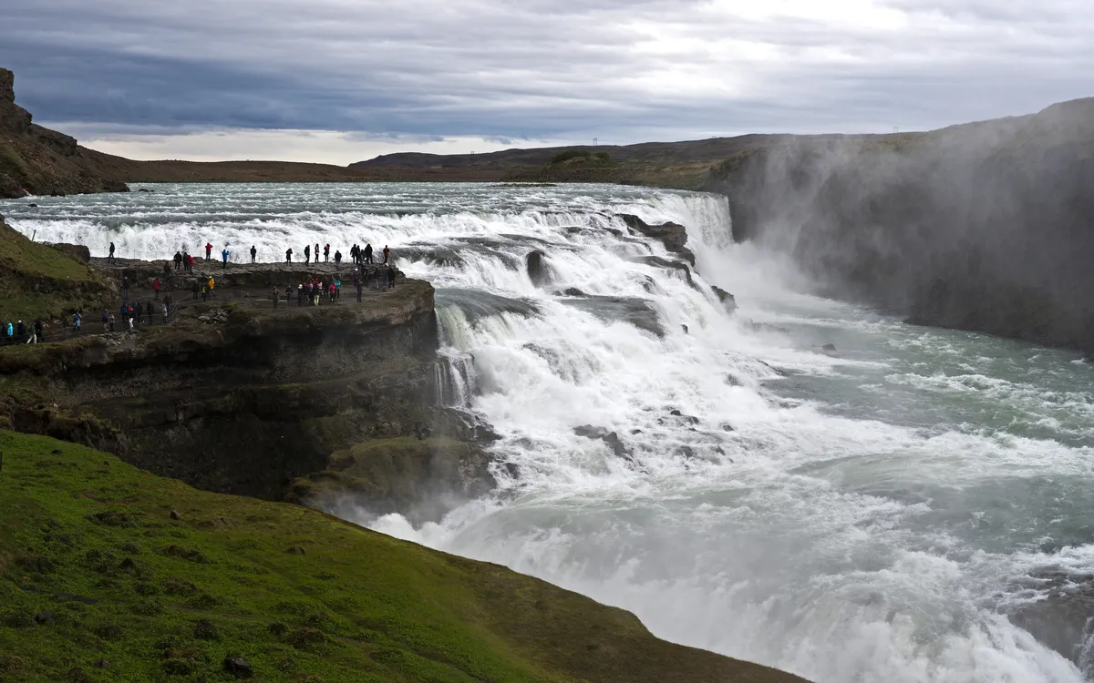 Gullfoss Wasserfall Island