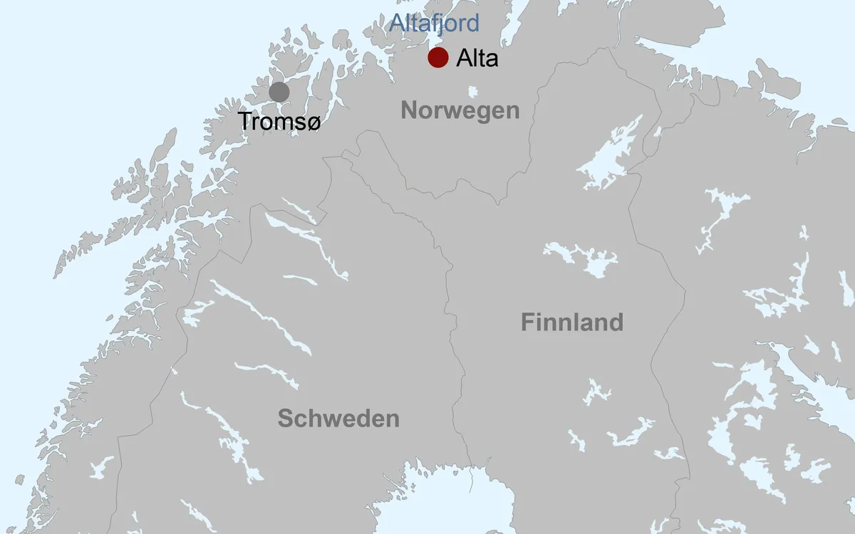 Karte: Norwegisches Wintermärchen
