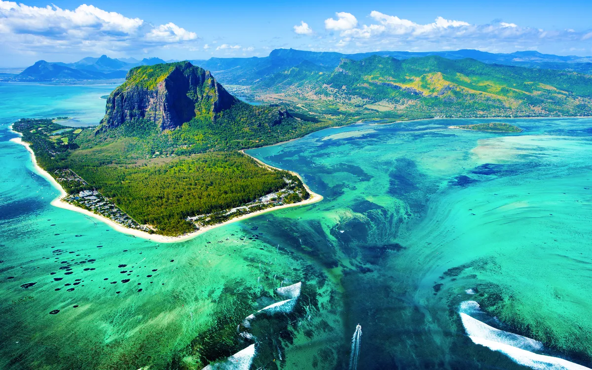 Riff der Insel Mauritius