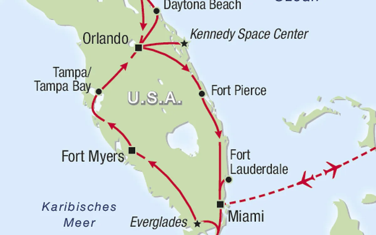 Karte: Floridas verborgene Seiten