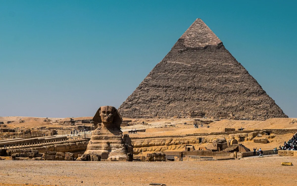 Pyramide und Sphinx in Gizeh, Ägypten