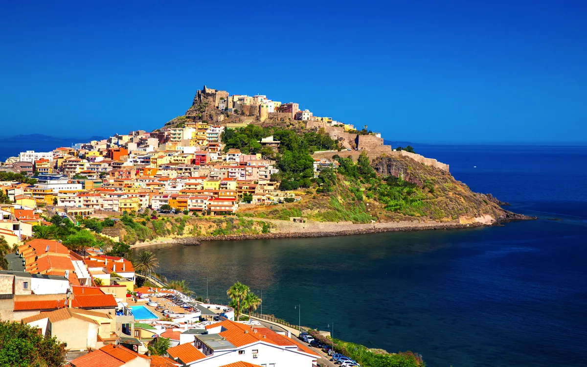 Mittelalterliche Burg in Castelsardo auf Sardinien