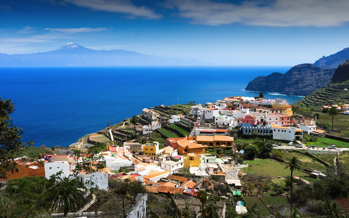 Blick von La Gomera auf Teneriffa