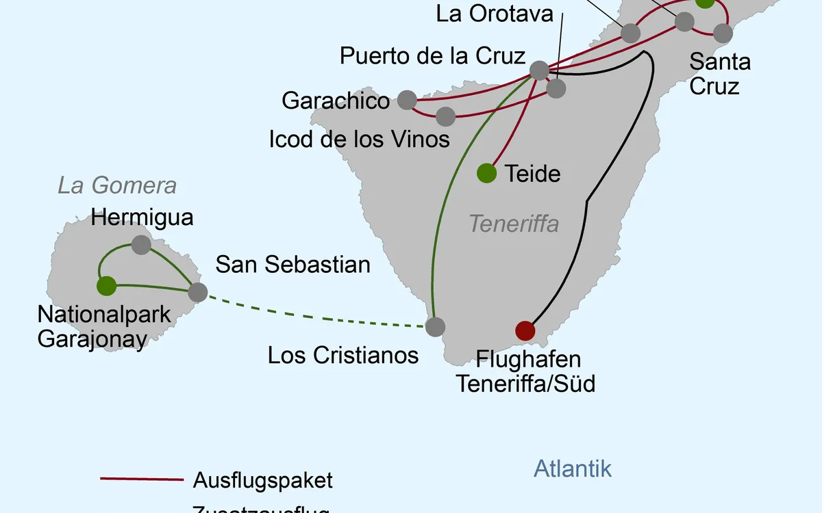 Karte: Spanien - Teneriffa