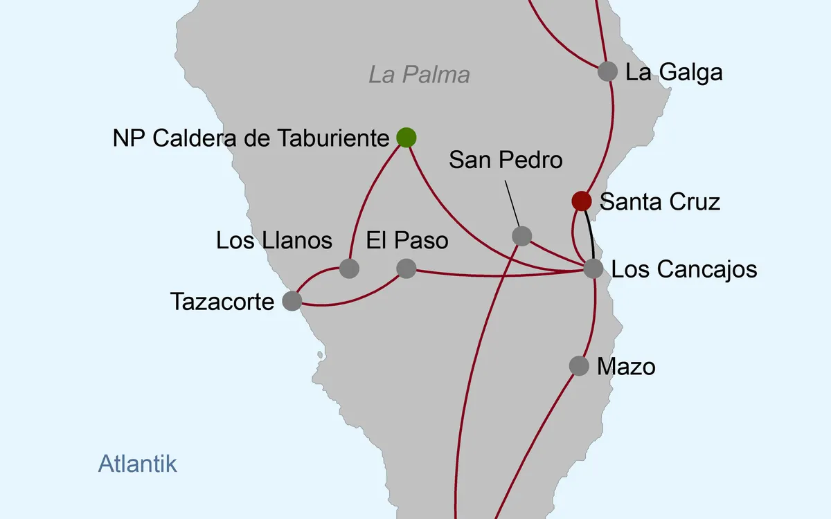 Karte: La Palma – Die schöne Insel