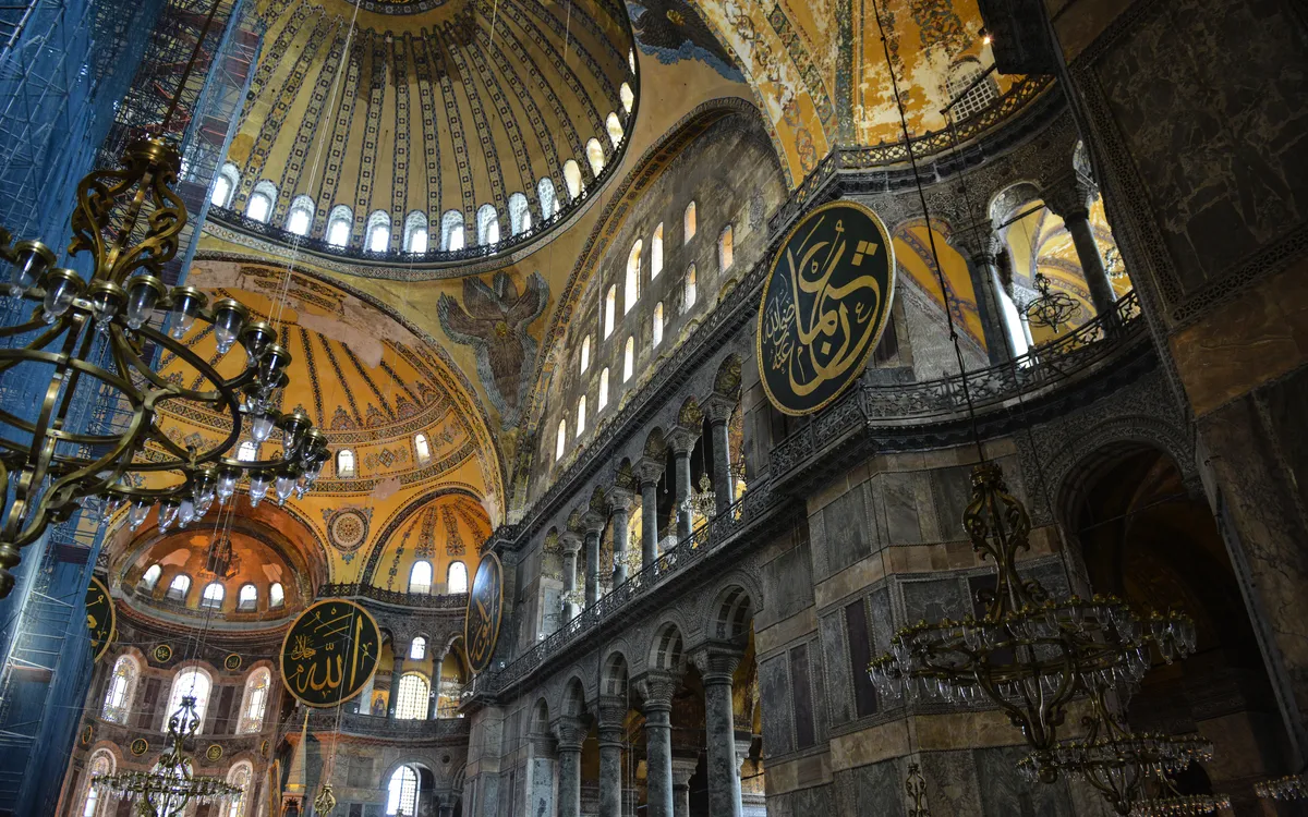 Innere Ansicht der Hagia Sophia
