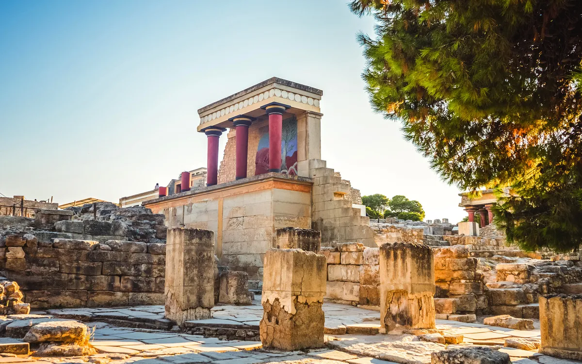 Minoischer Palast von Knossos auf Kreta