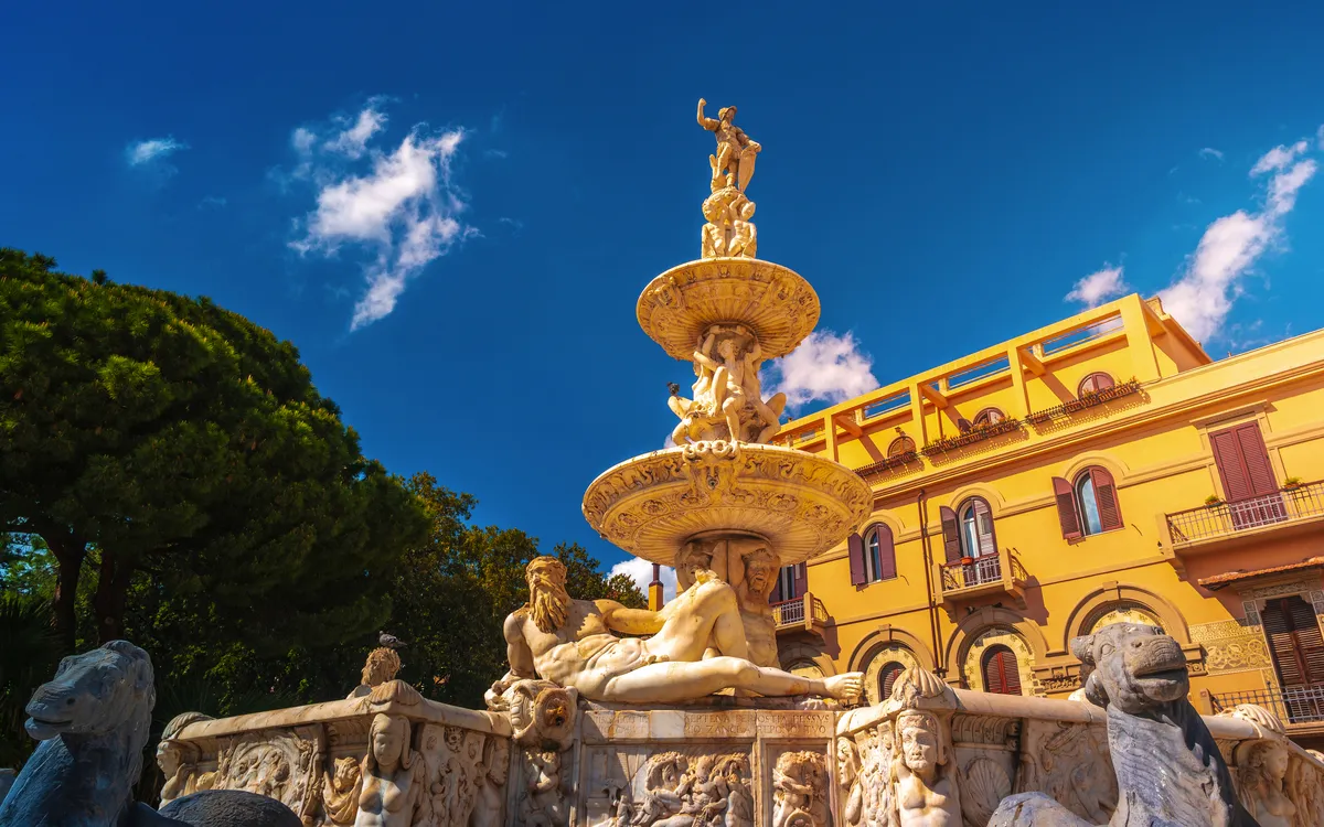 Marmorbrunnen des Orion in Messina, Sizilien