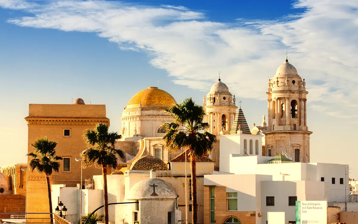 Ansicht der Kathedrale von Cádiz