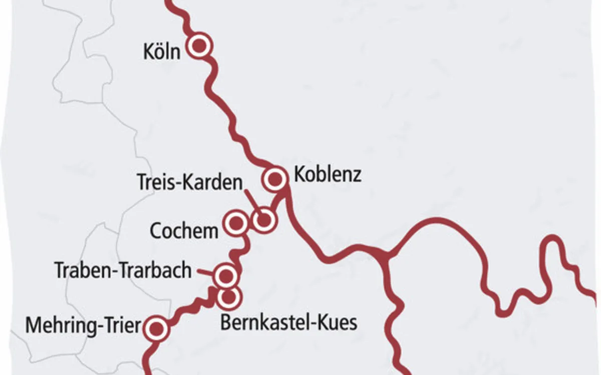 Route Highlights der Mosel mit A-ROSA SILVA 